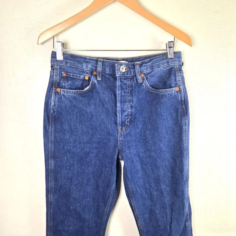 Women's Re/Done NWT The Riding Jean  Classic Bootcut Blue Denim Jeans Size 27